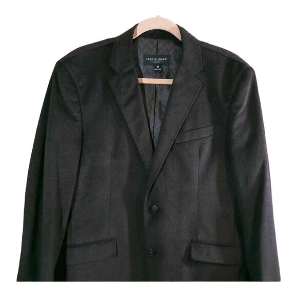 Pronto Uomo Brown Velvet 2-Button Blazer Single-breasted Jacket Workwear Men's M - Picture 2 of 5